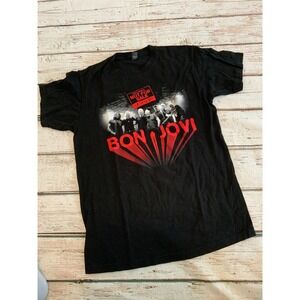 Bon Jovi This House Is Not For Sale 2018 Tour T-Shirt Black Small Rock Band Tee